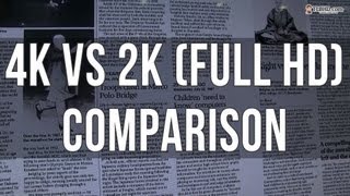 4K vs 2K Full HD resolution comparison side by side [upl. by Ahpla511]