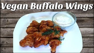 HOW TO MAKE VEGAN BUFFALO CAULIFLOWER WINGS  VEGAN RANCH DIP [upl. by Alissa]