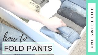 How to Fold Jeans and Pants [upl. by Rolyt]