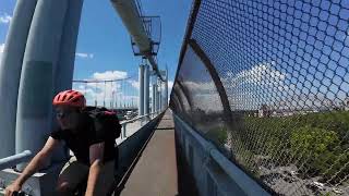 Randalls Island from Queens RFK Bridge [upl. by Cela235]