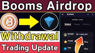 Booms Token Withdrawal Trading Update  Booms Listing date  Booms Airdrop  Booms Wallet Connect [upl. by Abran]