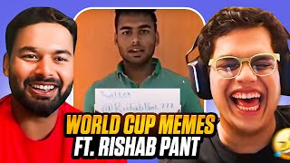 RISHABH PANT REACTS TO RISHAB PANT MEMES feat RishabhPantYoutube17 [upl. by Ocko]