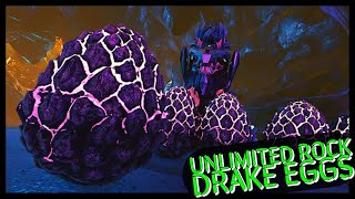 UNLIMITED HIGH LEVEL ROCK DRAKE EGGS GLITCH  Ark Survival Evolved [upl. by Hael741]