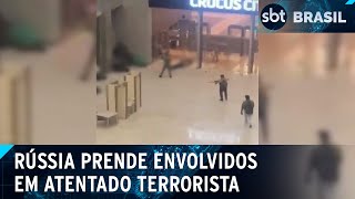 Rússia prende 11 terroristas envolvidos no ataque em Moscou  SBT Brasil 23032024 [upl. by Armallas]