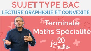 Lecture graphique et convexité  Sujet Type Bac  Terminale Maths Spécialité [upl. by Luise]