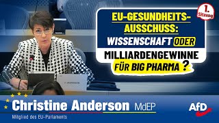 Wissenschaft amp Vertrauen oder schnelle Profite Erste Sitzung des EUGesundheitsAusschuss [upl. by Hosfmann880]