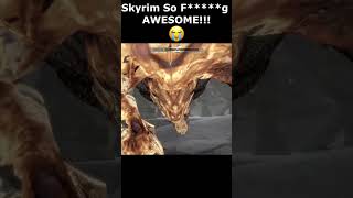 Skyrim So Fg AWESOME 😭 skyrim skyrimanniversary elderscrolls shorts [upl. by Lynnworth]