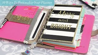 10 Ways to Personalize your Planner [upl. by Schuman318]