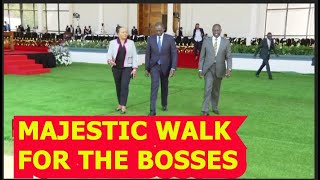 MAJESTIC WALK OF RUTO GACHAGUA amp WAIGURU AS THEY MEET ALL 47 GOVERNORS AT STATEHOUSE OVER DEVOLUTIO [upl. by Cavallaro]