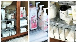 NEW How To Organize Under Your Bathroom Sink  Tips amp Solutions [upl. by Gnohc103]