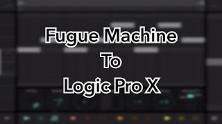 Fugue Machine to Logic Pro via Bluetooth Midi IPAD and IPHONE [upl. by Mafala]