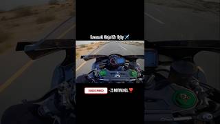 Kawasaki Ninja H2r flyby 😱 340 kmph 😨 gone wrong ytshorts shorts [upl. by Shushan]