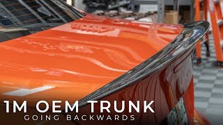 Installing OEM Trunk on BMW 1M [upl. by Elamaj]