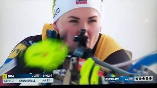 Elvira Öberg 3✨️ jaktstart Skidskytte Biathlon world cup 2122 Hochfilzen [upl. by Rutherfurd]