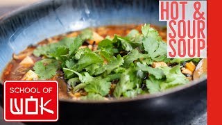 Easy Chinese Hot amp Sour Soup Recipe [upl. by Litha]