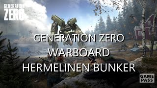 WARBOARD HERMELINEN BUNKER  MAIN MISSION  GENERATION ZERO  100 COMPLETION [upl. by Areta]