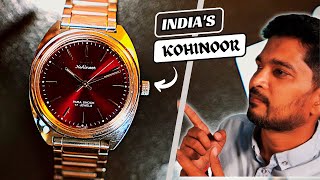 HMT Kohinoor Maroon Watch  Unboxing the Iconic HMT Mechanical watch of India [upl. by Nnair]