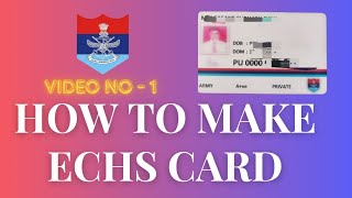 ECHS How to make Card  Video No 1 [upl. by Morten787]