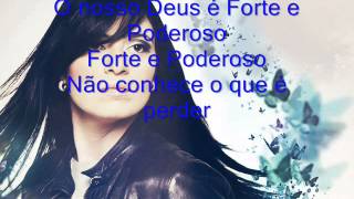 Fernanda BrumForte e Poderoso playback com letra [upl. by Natanoj]