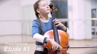 Auguste Franchomme 12 Etudes for Cello Op35 Etude No1 [upl. by Godspeed]