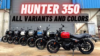 2022 Royal Enfield Hunter 350  All Variants and Colors [upl. by Atiluj]