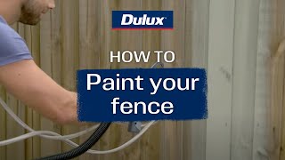 DIY guide to painting your fence  Dulux [upl. by Odell]