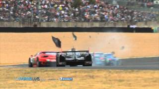 McNish crash  Le Mans 24 Hours  LeMansLivecom [upl. by Vachel]