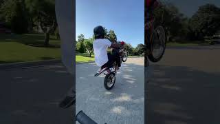 Honda CRF150R WHEELIE youtubeshorts [upl. by Etselec]