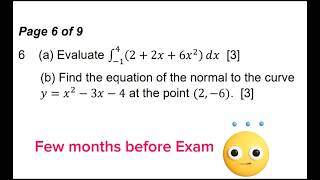 Calculus  Integration  Equation of the normal to the curve [upl. by Pascale989]