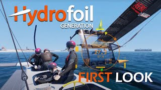 Hydrofoil Generation FIRST LOOK  SailGP Styled Jx50  Jx40 Foil Racing [upl. by Merlin830]