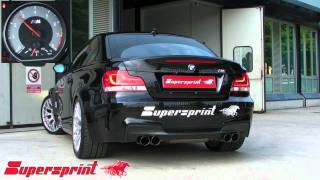 BMW 1 Series M Coupè  Supersprint Full Exhaust  Revving [upl. by Elleuqar780]