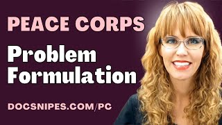 Problem Formulation PEACE CORPS  Cognitive Behavioral Therapy  Therapist Aid [upl. by Etyam]