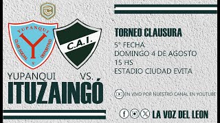 Yupanqui vs ITUZAINGÓ EN VIVO  5° FECHA Primera C Torneo Clausura 2024 [upl. by Kcolttam]