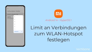 Maximale Anzahl an Verbindungen zum WLANHotspot festlegen  Xiaomi Android 14  HyperOS 1 [upl. by Gavrielle]