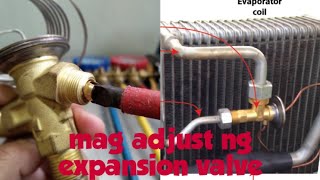 HVACPaano mag adjust ng expansion valve aircon txvfreezer txvchiller txvwalk in freezer txv [upl. by Aryajay]