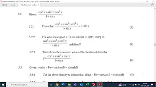 NOVEMBER 2023 MATHEMATICS PAPER 2 P2  Trigonometry Principles  QUESTION 5  GRADE 12 [upl. by Friend497]