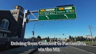 Sydney M4 Tour From Concord to Parramatta [upl. by Orgalim]