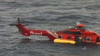 Dramatic North Sea rescue after helicopter ditches [upl. by Allertse]