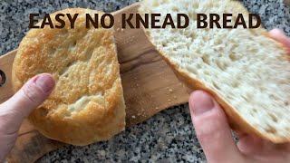 No Knead Bread Easy No Knead PEASANT BREAD [upl. by Llerrem144]