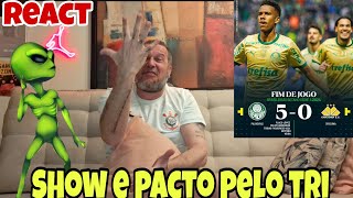 CORINTIANO REAGINDO REACT PALMEIRAS 5X0 CRICIÚMA O PACTOOO VOLTOU [upl. by Gnap]