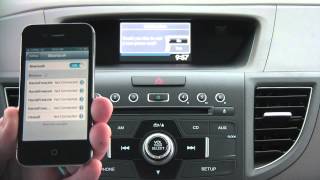 How to connect your phone to a Honda CRV  bluetooth pairing [upl. by Bibah354]