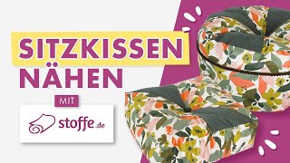 Sitzkissen nähen  Schritt für Schritt Anleitung und Gewinnspiel [upl. by Shaikh406]