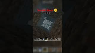 Secret Base🤫Tutorial gaming minecraft gamerz secretbase shorts viralshorts [upl. by Arihaz]