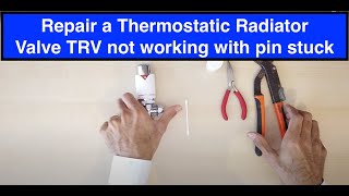 How to fix a thermostatic radiator valve if your radiator is not heating up [upl. by Georgine262]