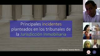 Taller Principales incidentes ante la Jurisdicción Inmobiliaria  ENJ 2022 [upl. by Nahtiek940]