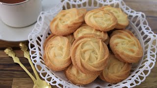 Butter Cookies Recipe  How to Make Butter cookies [upl. by Ulysses528]