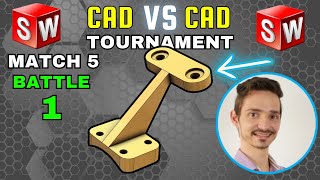 3D CAD esports  TOURNAMENT HIGHLIGHT  Match 5  RicardoJean vs Kcustoms  SOLIDWORKS vs SOLIDWORKS [upl. by Trebmal]