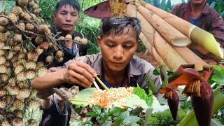 The top of the world jungle vlog unique content  eating unique wild fruit s  moakhahkonyk [upl. by Aloiv43]