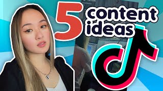 5 Ways To Find TIKTOK CONTENT Ideas [upl. by Griseldis]