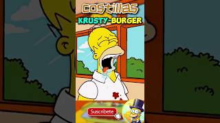 Costillitas KrustyBurger🍔  Resúmenes Épicos 49 resumes simpsons humor [upl. by Ityak]